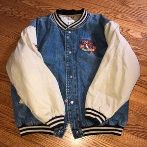 Disney “Since 1968” Tigger denim bomber jacket